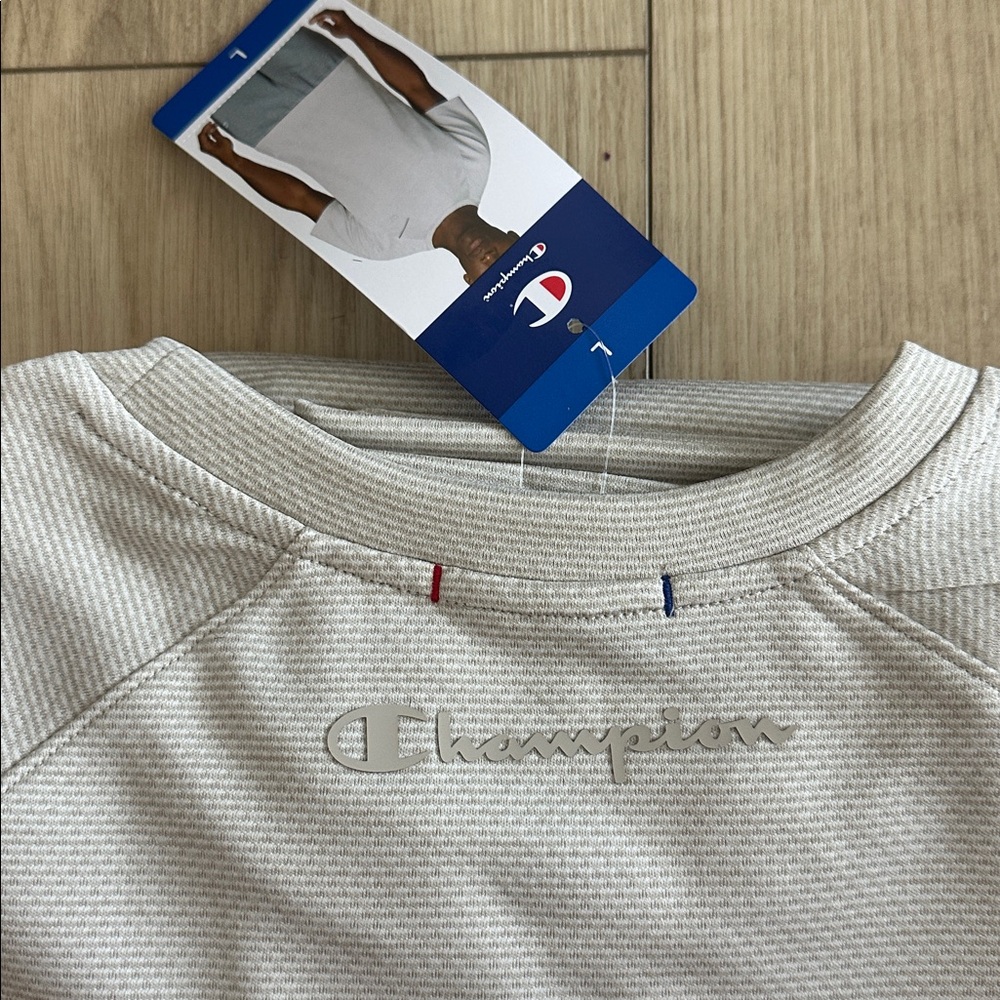 NWT Champion Men's Active Tee Size Large Color Tan - Picture 6 of 6